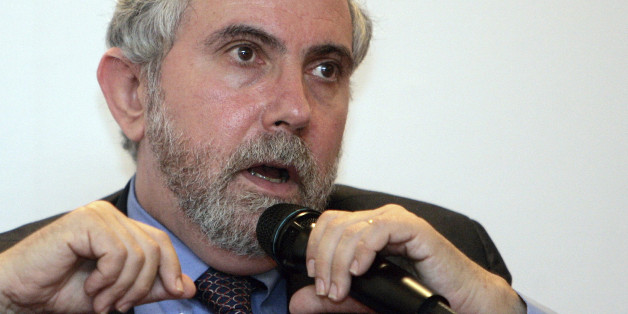 Nobel Prize-winning economist Paul Krugman speaks during a press conference at the World Capital Markets Symposium in Kuala Lumpur, Malaysia, Monday, Aug. 10, 2009. Aggressive stimulus spending by governments helped the world avoid a second Great Depression but full economic recovery will take two years or more, Krugman said Monday. (AP Photo/Lai Seng Sin)