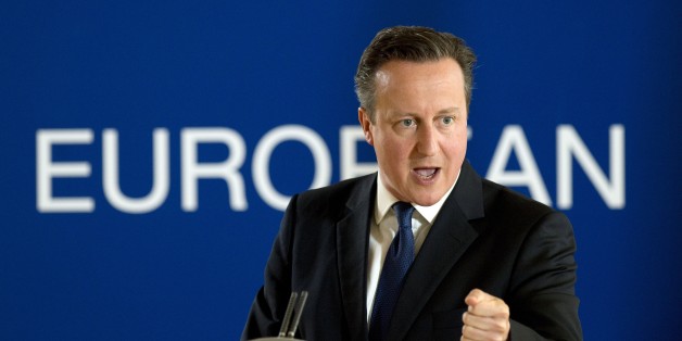 British prime minister David Cameron speaks during a press conference, on the second and final day of an EU summit at the EU Headquarters in Brussels on June 26, 2015. British Prime Minister David Cameron he believed he could secure 'new and different' ties with the EU after launching a bid for reforms ahead of a referendum on whether to leave the bloc.
AFP PHOTO/ ALAIN JOCARD (Photo credit should read ALAIN JOCARD/AFP/Getty Images)
