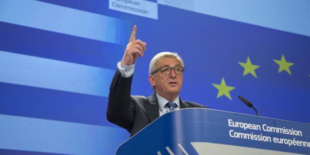 European Commission President Jean-Claude Juncker speaks during a media conference at EU headquarters in Brussels on Monday, June 29, 2015. European Commission President Jean-Claude Juncker says he felt a betrayed by Greek Prime Minister's Alexis Tsipras surprise call for referendum last weekend. (AP Photo/Virginia Mayo)
