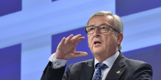 European Commission President Jean-Claude Juncker gives a press conference on Greece at the EU headquarters in Brussels on June 29, 2015. Greek Prime Minister Alexis Tsipras stunned Europe with a surprise call for a July 5 referendum on the latest cash-for-reforms package and advised voters against backing a deal that he said spelled further 'humiliation' for his country. AFP PHOTO/ JOHN THYS (Photo credit should read JOHN THYS/AFP/Getty Images)