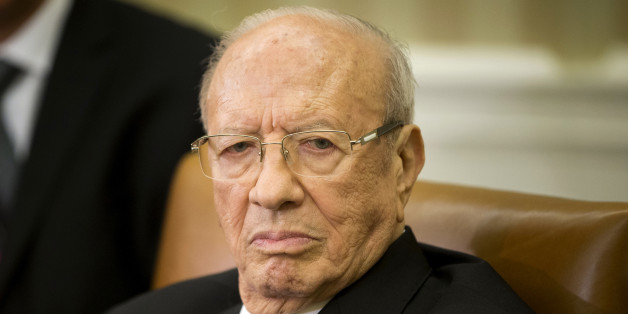 Tunisian President Beji Caid Essebsi listens during his meeting with President Barack Obama in the Oval Office of the White House in Washington, Thursday, May 21, 2015. (AP Photo/Pablo Martinez Monsivais)