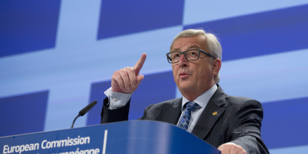 European Commission President Jean-Claude Juncker speaks during a media conference at EU headquarters in Brussels on Monday, June 29, 2015. European Commission President Jean-Claude Juncker says he felt a betrayed by Greek Prime Minister's Alexis Tsipras surprise call for referendum last weekend. (AP Photo/Virginia Mayo)