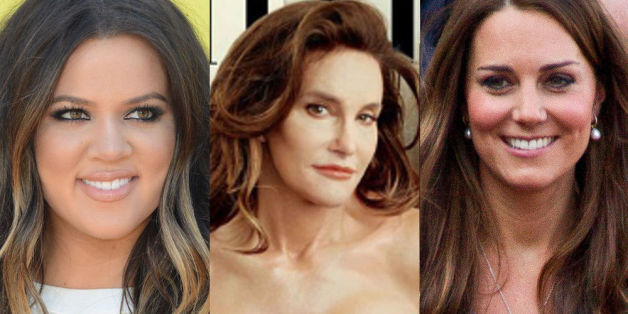 Caitlyn Jenner zwischen ihren möglichen Vorbildern Khloé Kardashian (l.) und Herzogin Catherine