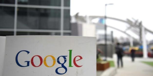 Le logo de Google à l'entrée du campus de Google à Mountain View en Californie, le 20 février 2015