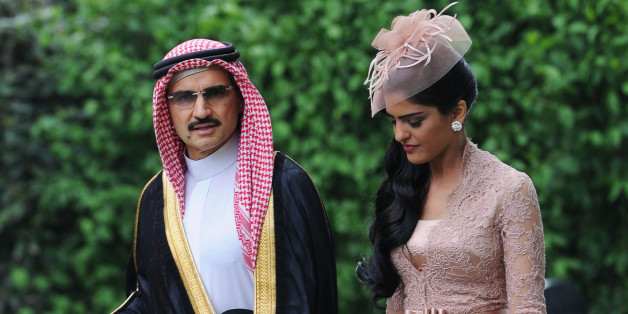 Prinz Al-Walid bin Talal al-Saud mit Prinzessin Ameerah