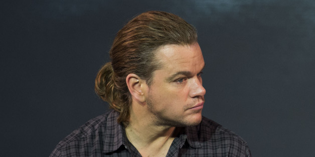 Movie director Zhang Yimou, right, speaks next to actor Matt Damon during a press conference of their latest movie âThe Great Wallâ held at a hotel in Beijing, China, Thursday, July 2, 2015. (AP Photo/Andy Wong)