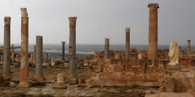 A picture shows the ancient Roman city of Sabratha, 90 kms west of the Libyan capital Tripoli, September 29, 2011. AFP PHOTO/PATRICK BAZ (Photo credit should read PATRICK BAZ/AFP/Getty Images)