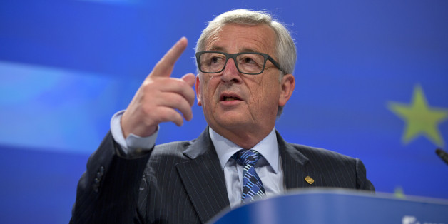 European Commission President Jean-Claude Juncker speaks during a media conference at EU headquarters in Brussels on Monday, June 29, 2015. European Commission President Jean-Claude Juncker says he felt a betrayed by Greek Prime Minister's Alexis Tsipras surprise call for referendum last weekend. (AP Photo/Virginia Mayo)