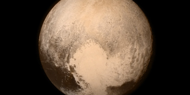 This July 13, 2015 image provided by NASA shows Pluto from the New Horizons spacecraft. The United States is now the only nation to visit every single planet in the solar system. Pluto was No. 9 in the lineup when New Horizons departed Cape Canaveral, Fla, on Jan. 19, 2006 (NASA via AP)