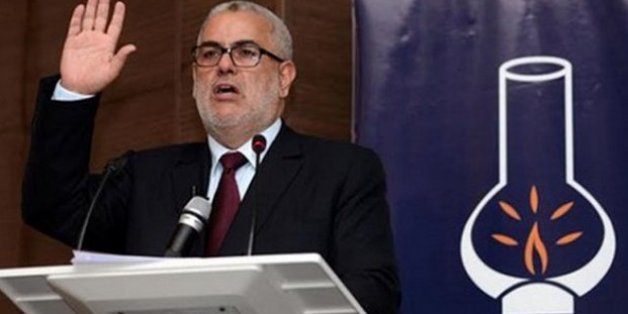 RABAT, MOROCCO - SEPTEMBER 5: Leader of the Moroccan Justice and Development Party Abdelilah Benkirane speaks to the media on the municipal elections in Rabat, Morocco on September 5, 2015. (Photo by Jalal Morchidi/Anadolu Agency/Getty Images)