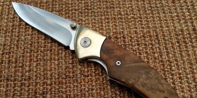 I decided to try my hand at knife making, but I wasn't sure where to begin, so I bought some kit knives to start out with. Unfortunately, although the knife is rather nice, this kit only involved me attaching the wood scales and clip. I guess I could have taken it apart and put it back together. I gave this knife to my wife.
Quince Wood Scales.