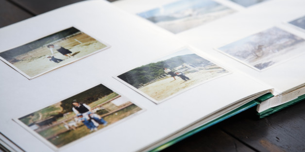 photo album of family at farm