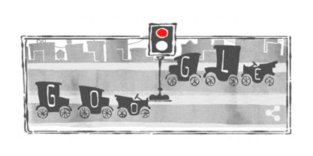 Heute läuft auf der Google-Startseite der Verkehr sehr geregelt ab