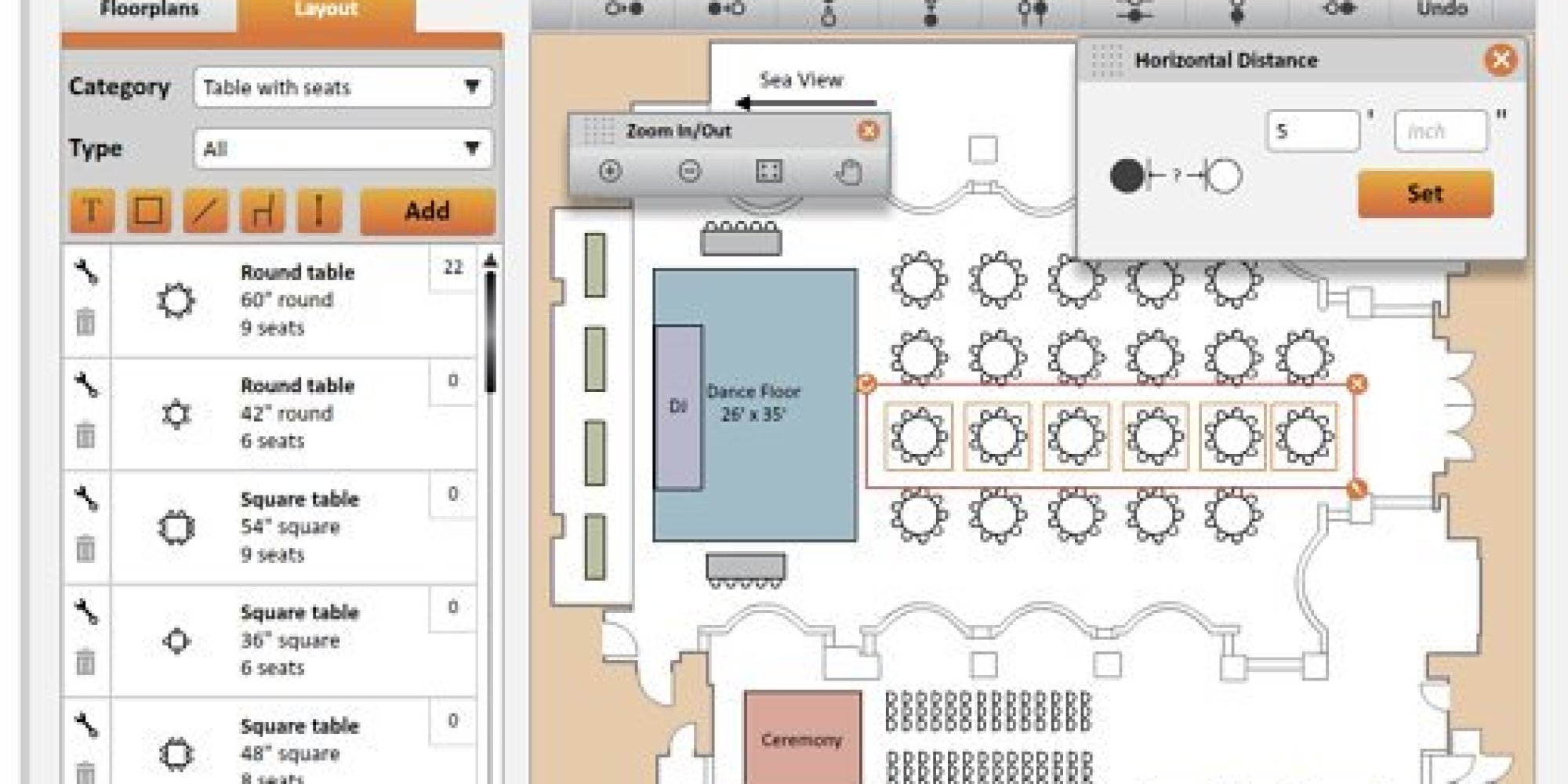 Online Seating Chart Tool