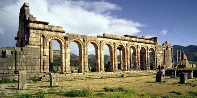 Le site historique de Volubilis au Maroc, classé au patrimoine mondial de l'UNESCO