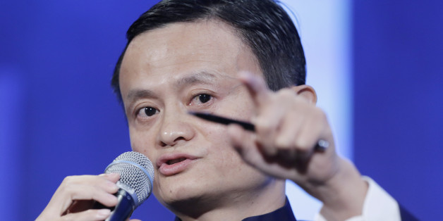 Jack Ma, founder of Alibaba, speaks at the Clinton Global Initiative in a session,"Valuing What Matters," Tuesday, Sept. 23, 2014 in New York. (AP Photo/Mark Lennihan)