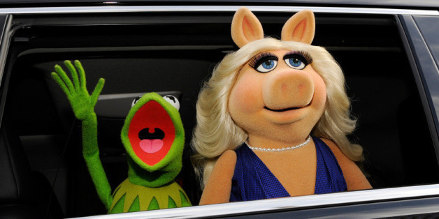 Genossen das Rampenlicht: Kermit und seine Ex