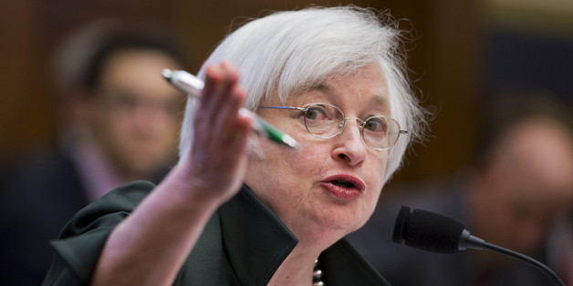 Federal Reserve Chair Janet Yellen testifies on Capitol Hill in Washington, Wednesday, July 15, 2015, before the House Financial Services Committee hearing on monetary policy and the state of the economy. Yellen told the committee that if the central bank waits until 2016 to begin raising rates, it could mean that subsequent hikes might occur more rapidly. (AP Photo/Manuel Balce Ceneta)