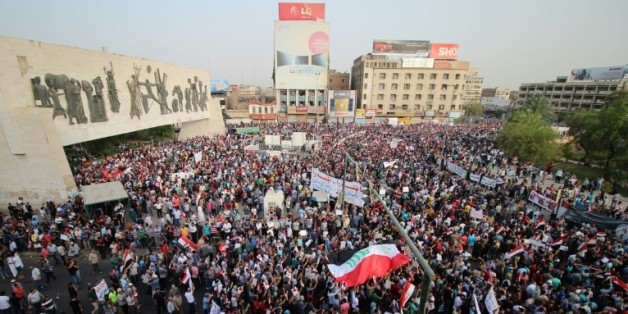 Manifestation à Bagdad, le 7 août 2015, contre la corruption et l'incurie dans l'administration irakienne