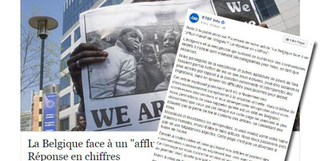 Exaspéré par les commentaires xénophobes sur Facebook, un journaliste belge adresse un message à "messieurs et mesdames les xénophobes"