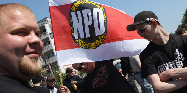 Ein NPD-Aufmarsch im Jahr 2012 in Berlin