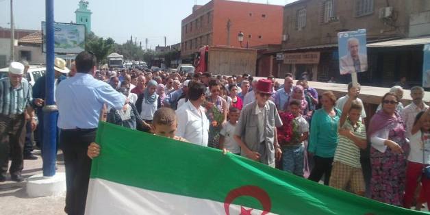 Manifestation du FFS le 20 août 2014 à Ifri, Ouzellaguen