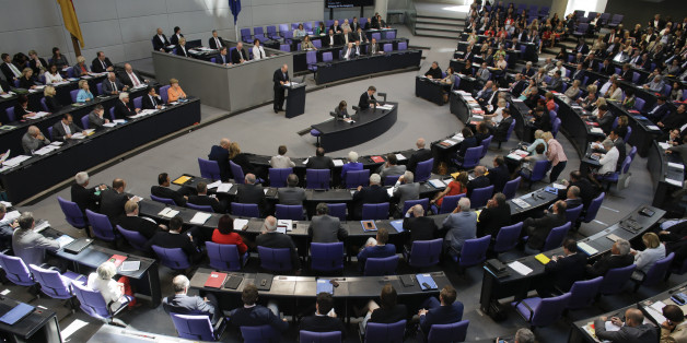 Lawmakers attend a debate on the Greek financial crisis, at the German parliament , the Bundestag , in Berlin, Wednesday, July 1, 2015. (AP Photo/Markus Schreiber)