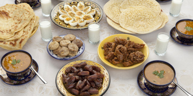 This is a traditional Moroccan meal for Eid ul-Fitr after the fast for Ramadan has been broken.