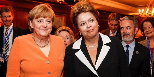 Angela Merkel bei ihrem Besuch in Brasilia