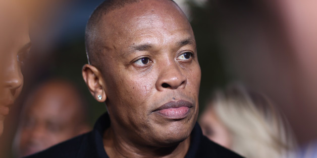 Dr. Dre arrives at the Los Angeles premiere of "Straight Outta Compton" at the Microsoft Theater on Monday, Aug. 10, 2015. (Photo by John Salangsang/Invision/AP)