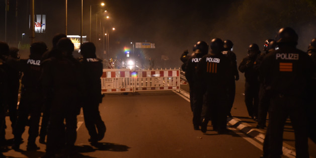 Polizisten in Heidenau