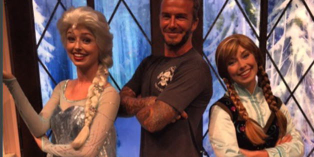 Super-Daddy David Beckham ist "Frozen"
