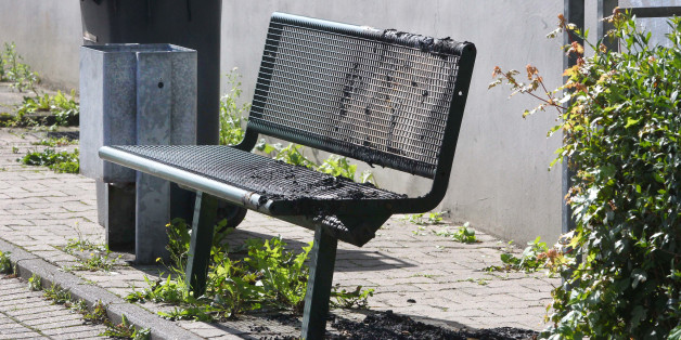 Brandspuren zeugen von der Gewalttat