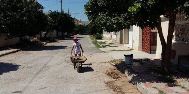à Nabeul, les enfants ont aussi nettoyé les rues !