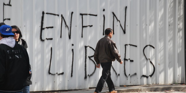Tag sur un mur à Tunis