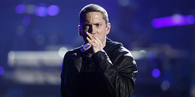 Eminem performs at the BET Awards on Sunday, June 27, 2010 in Los Angeles. (AP Photo/Matt Sayles)