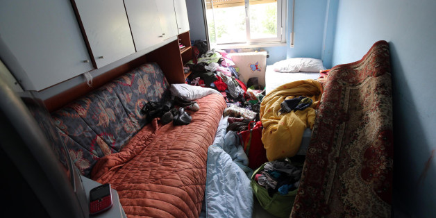 The room in Gaggiano, near Milan, Italy, where Abdelmajid Touil was arrested on Tuesday evening is seen in this photo taken Wednesday, May 20, 2015. Touil , a 22-year-old Moroccan was arrested on suspicion he helped organize the attack on Tunisia's Bardo Museum. He was previously identified in February at Porto Empedocle, Sicily, after he landed on a migrant boat carrying 90 people. (Matteo Bazzi/ANSA via AP Photo) ITALY OUT