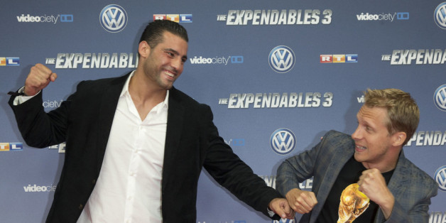 Manuel Charr mit Oliver Pocher