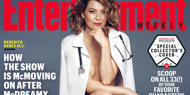 Ellen Pompeo (fast) nackt auf Magazin-Cover
