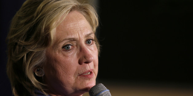 Democratic presidential candidate Hillary Rodham Clinton speaks during a campaign stop at Uncle Nancy's Coffee House, Sunday, Sept. 6, 2015, in Newton, Iowa. (AP Photo/Charlie Neibergall)