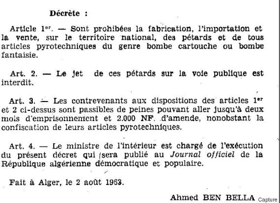jo algérie pétards