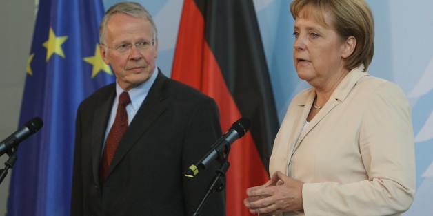 Tom Koenigs und Angela Merkel