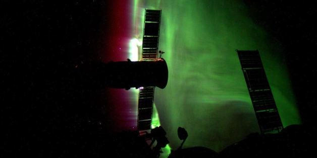 PHOTOS. Une aurore boréale photographiée depuis l'espace