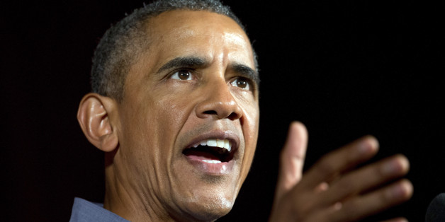 President Barack Obama speaks at the Greater Boston Labor Council Labor Day Breakfast, Monday, Sept. 7, 2015, in Boson. Obama will sign an Executive Order requiring federal contractors to offer their employees up to seven days of paid sick leave per year. (AP Photo/Andrew Harnik)