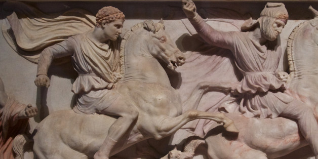 28.12.2012: detail from the Alexander sarcophagus, Pentelic marble, Royal Necropolis of Sidon, Chamber no. III, last quarter of the 4th cent. BC, Inv. 370 T, Cat. Mendel 68, Museum of Archaeology, Istanbul.