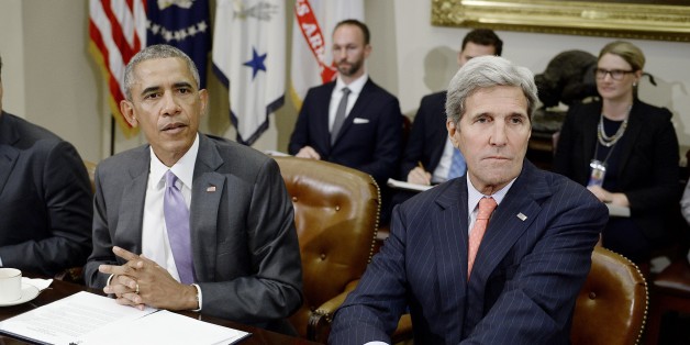 Barack Obama und John Kerry gestern in Washington