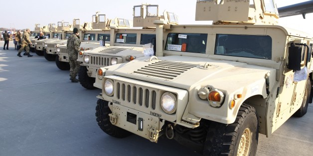 The latest in unarmored Humvees--nicknamed the "Pope mobile" because of the windowed turret