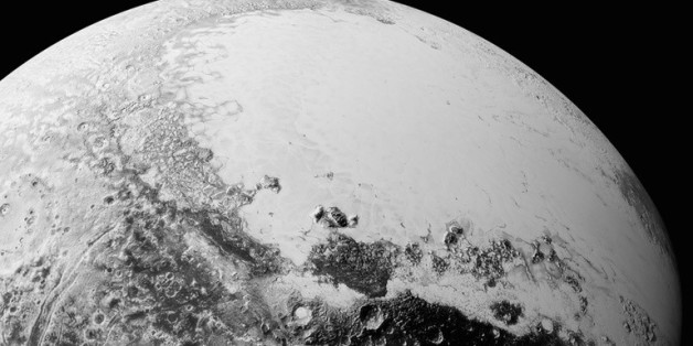 Image fournie par la Nasa, Johns Hopkins University Applied Physics Laboratory et le Southwest Research Institute, montrant la surface de Pluton