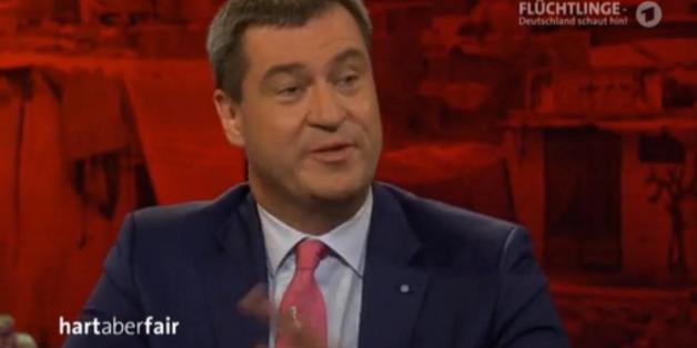 Markus Söder bei "Hart aber fair"