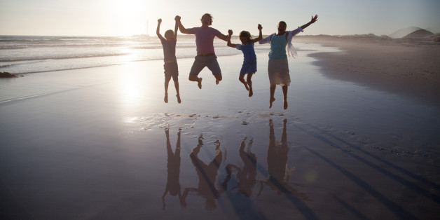 Familie am Strand